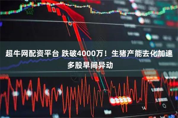 超牛网配资平台 跌破4000万！生猪产能去化加速 多股早间异动